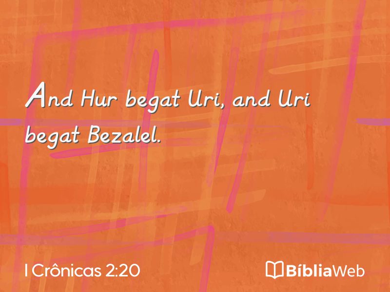 I Crônicas 2:20 em imagem para compartilhar