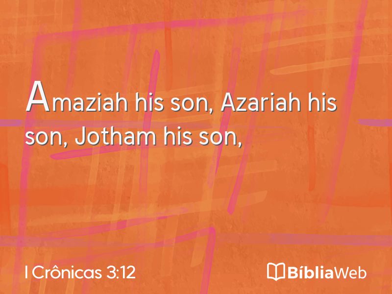 I Crônicas 3:12 em imagem para compartilhar