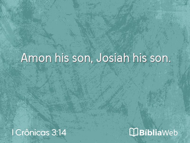 I Crônicas 3:14 em imagem para compartilhar
