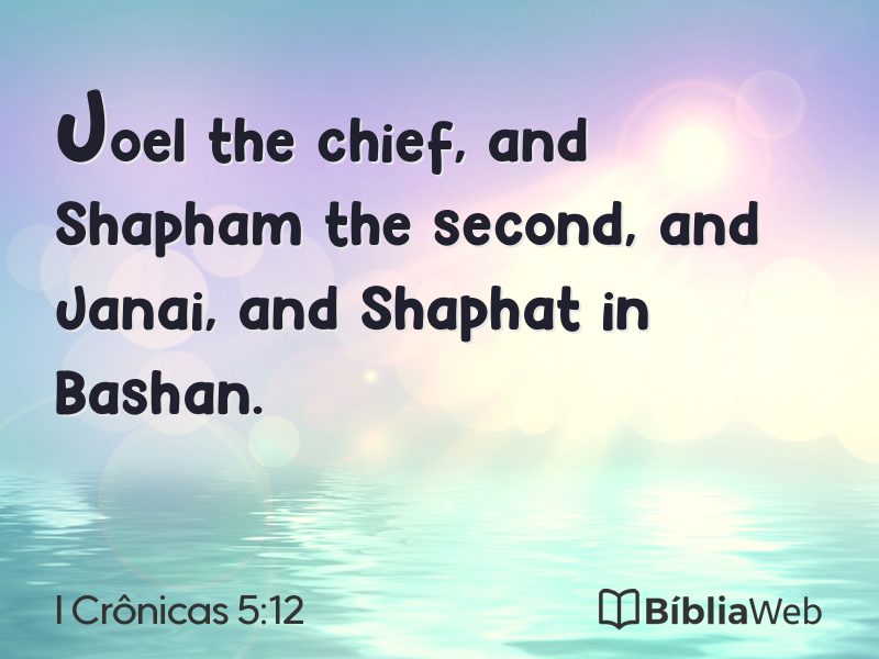 I Crônicas 5:12 em imagem para compartilhar