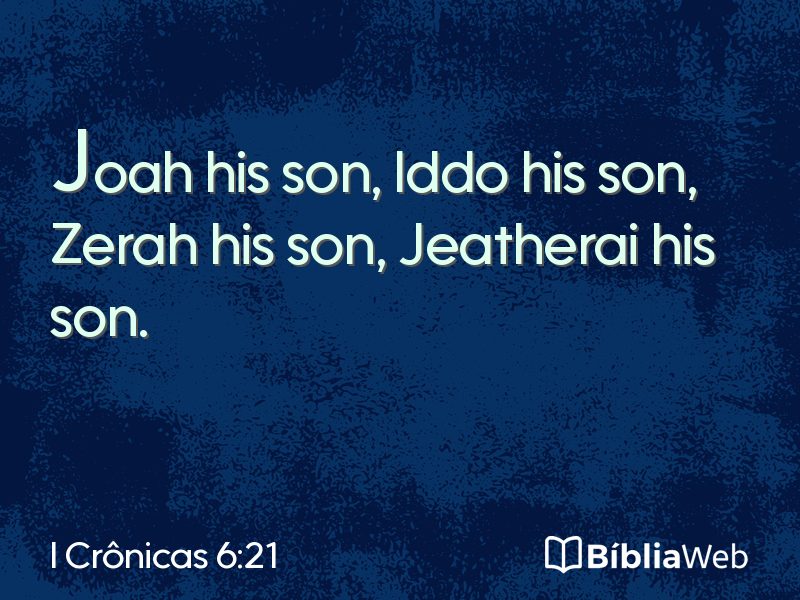I Crônicas 6:21 em imagem para compartilhar