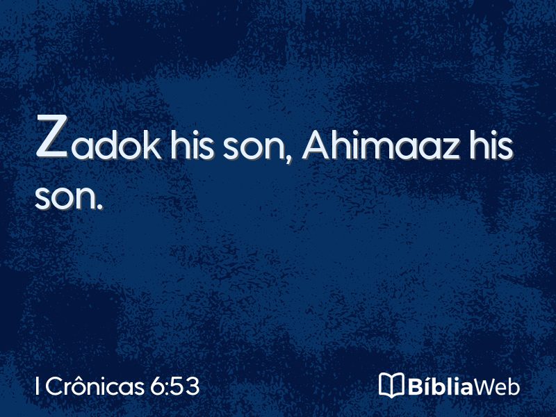 I Crônicas 6:53 em imagem para compartilhar