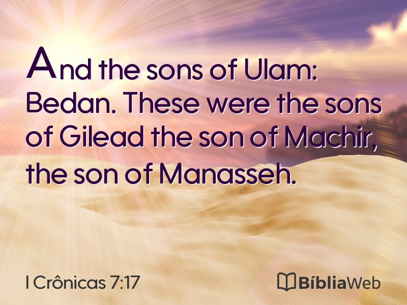 I Crônicas 7:17 em imagem para compartilhar
