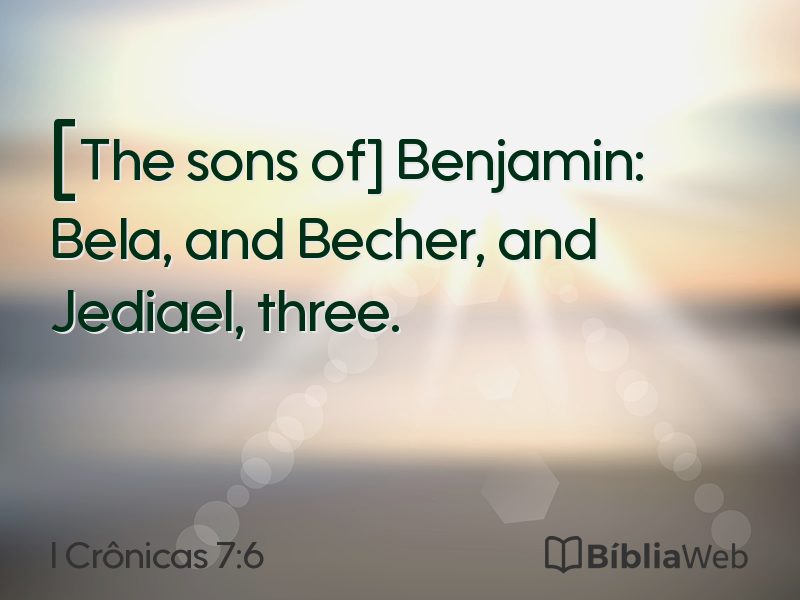 I Crônicas 7:6 em imagem para compartilhar