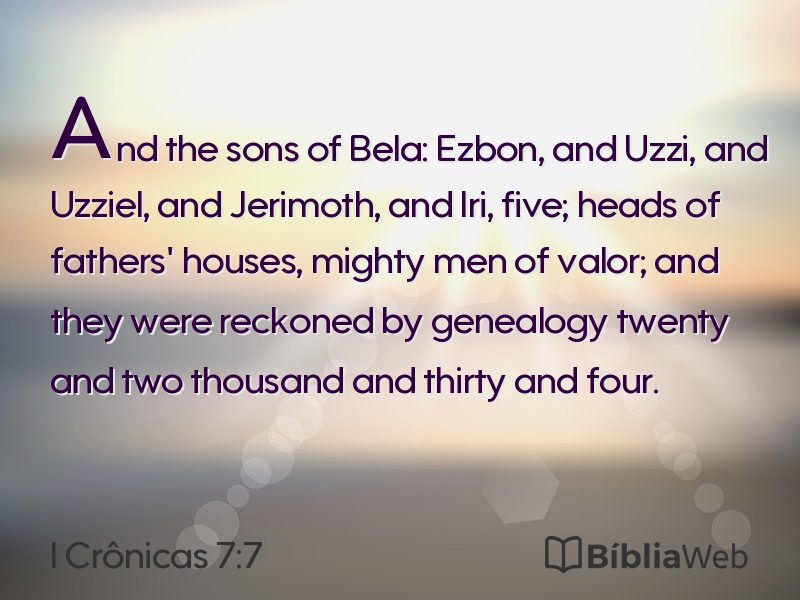I Crônicas 7:7 em imagem para compartilhar