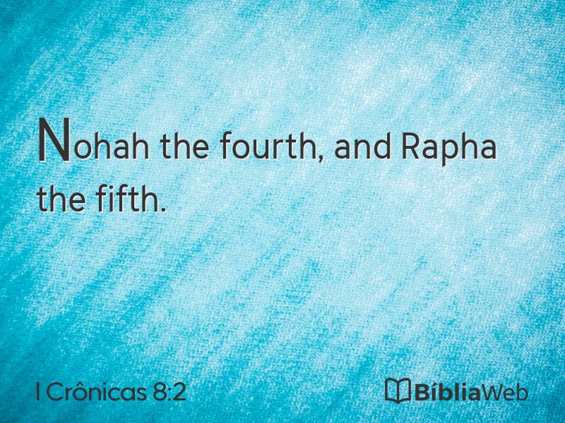 I Crônicas 8:2 em imagem para compartilhar