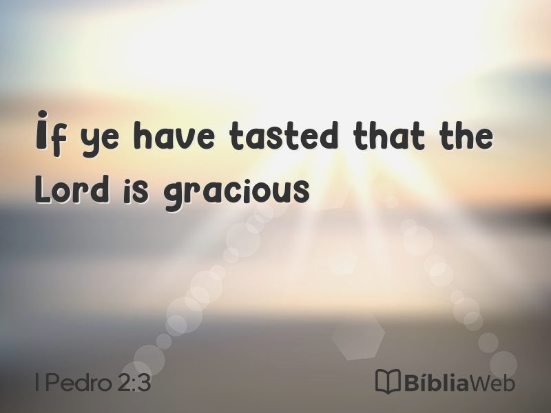 I Pedro 2:3 em imagem para compartilhar