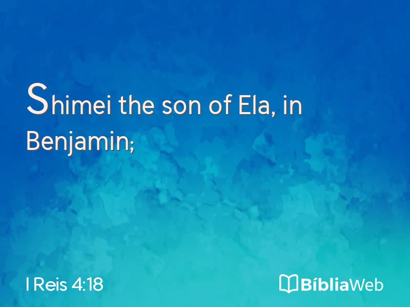 I Reis 4:18 em imagem para compartilhar