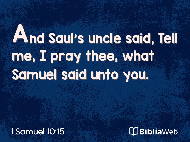 I Samuel 10:15 em imagem para compartilhar