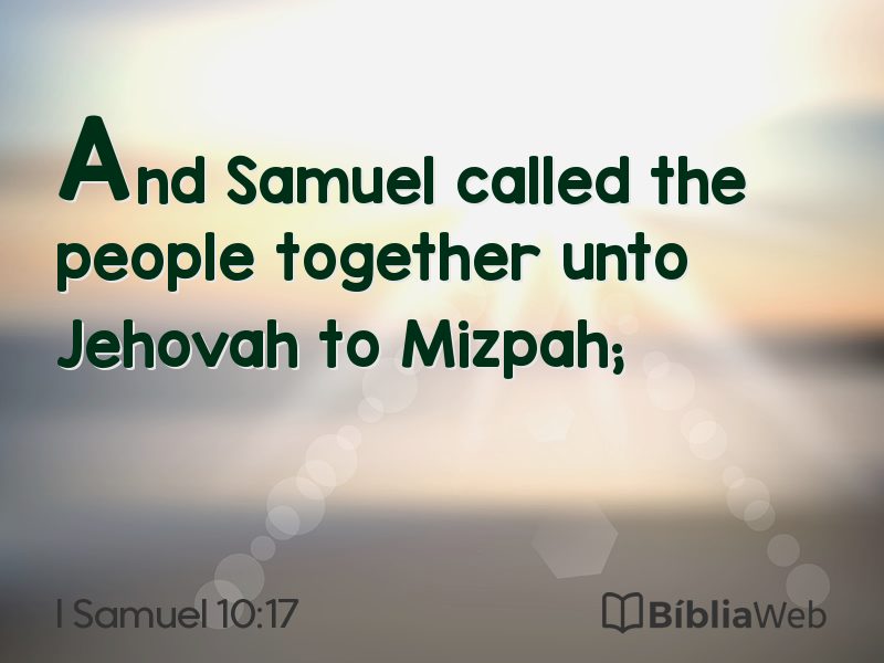 I Samuel 10:17 em imagem para compartilhar