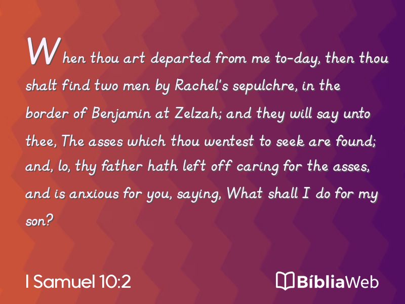 I Samuel 10:2 em imagem para compartilhar