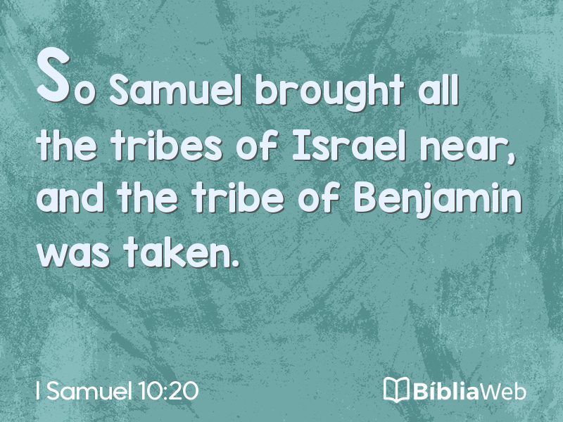 I Samuel 10:20 em imagem para compartilhar