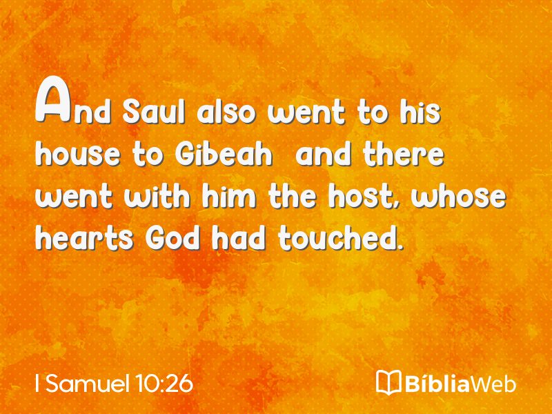 I Samuel 10:26 em imagem para compartilhar
