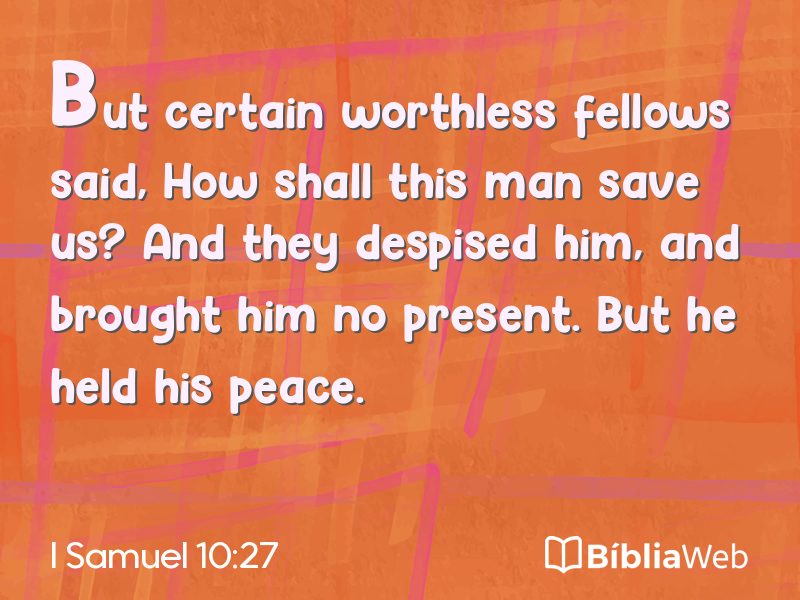 I Samuel 10:27 em imagem para compartilhar