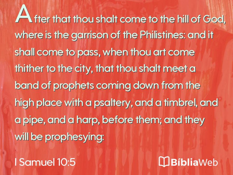 I Samuel 10:5 em imagem para compartilhar
