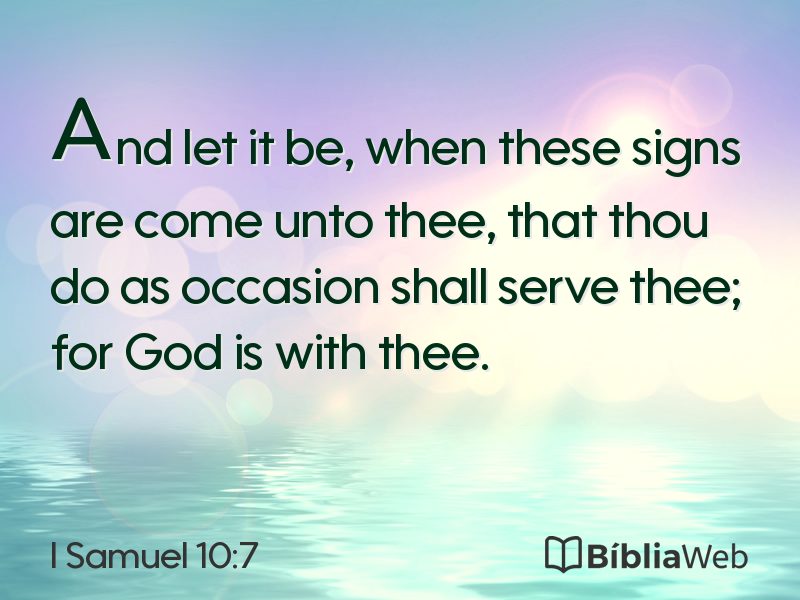 I Samuel 10:7 em imagem para compartilhar