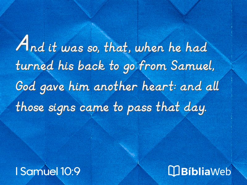 I Samuel 10:9 em imagem para compartilhar