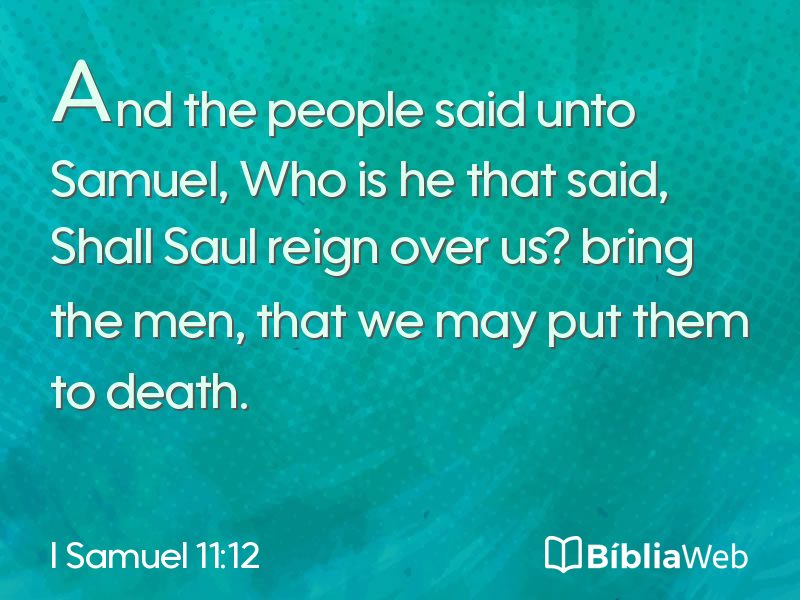 I Samuel 11:12 em imagem para compartilhar