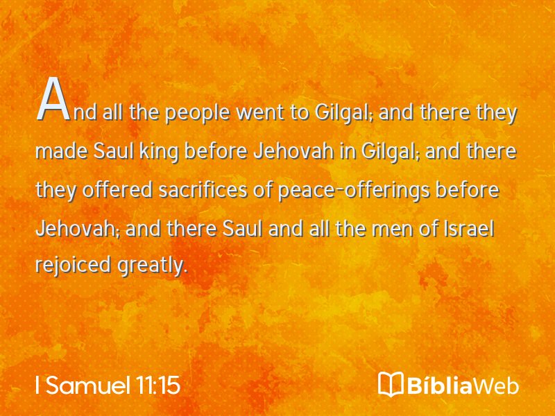I Samuel 11:15 em imagem para compartilhar