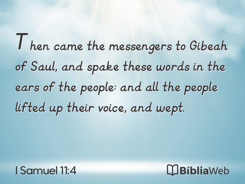 I Samuel 11:4 em imagem para compartilhar