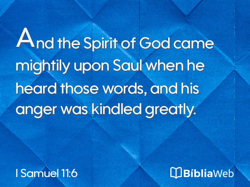 I Samuel 11:6 em imagem para compartilhar