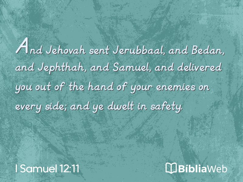 I Samuel 12:11 em imagem para compartilhar