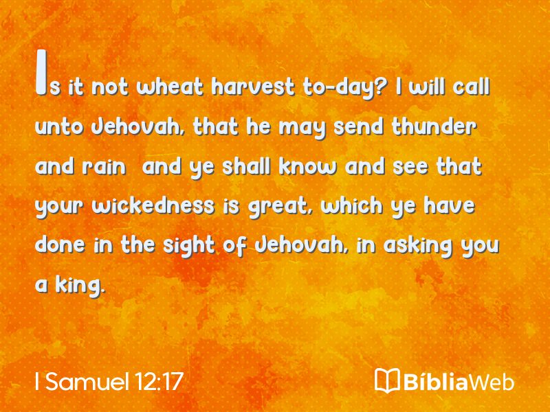 I Samuel 12:17 em imagem para compartilhar