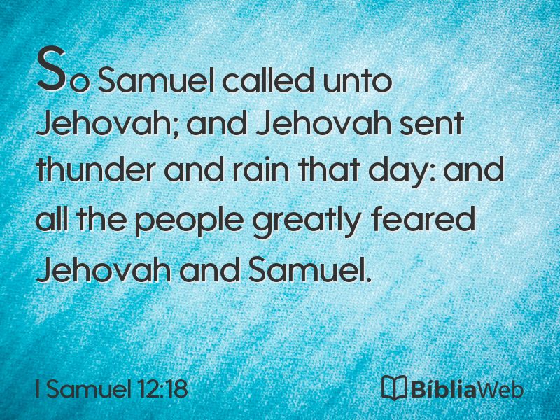 I Samuel 12:18 em imagem para compartilhar