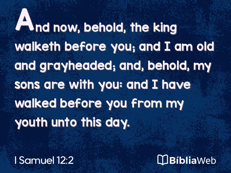 I Samuel 12:2 em imagem para compartilhar