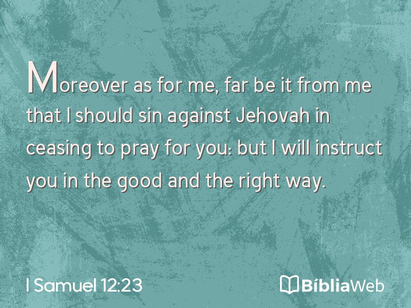 I Samuel 12:23 em imagem para compartilhar