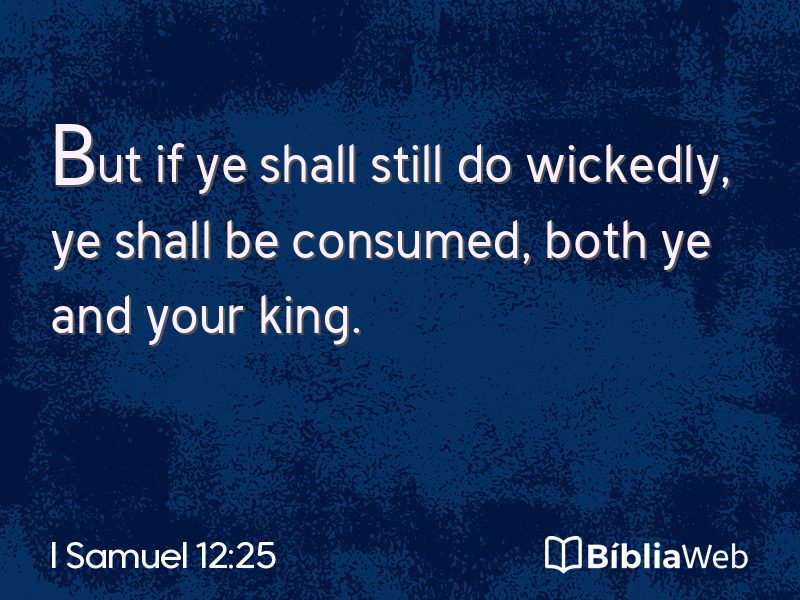 I Samuel 12:25 em imagem para compartilhar