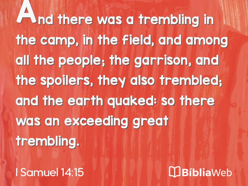 I Samuel 14:15 em imagem para compartilhar