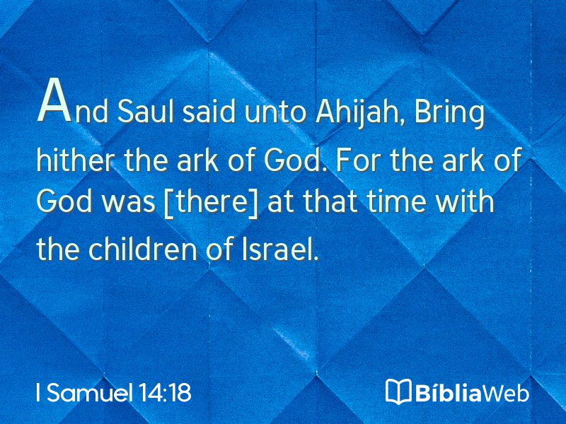 I Samuel 14:18 em imagem para compartilhar