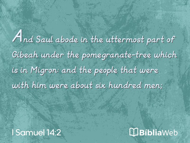 I Samuel 14:2 em imagem para compartilhar