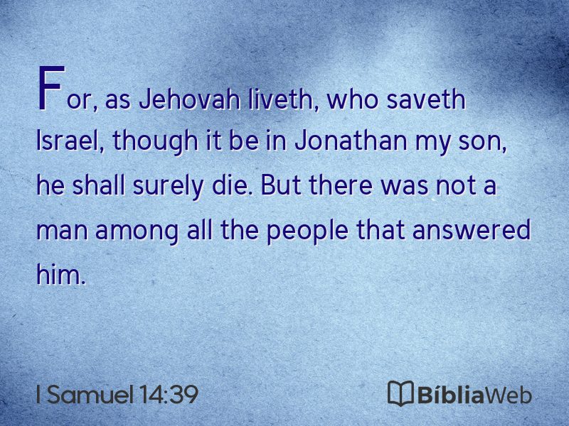 I Samuel 14:39 em imagem para compartilhar