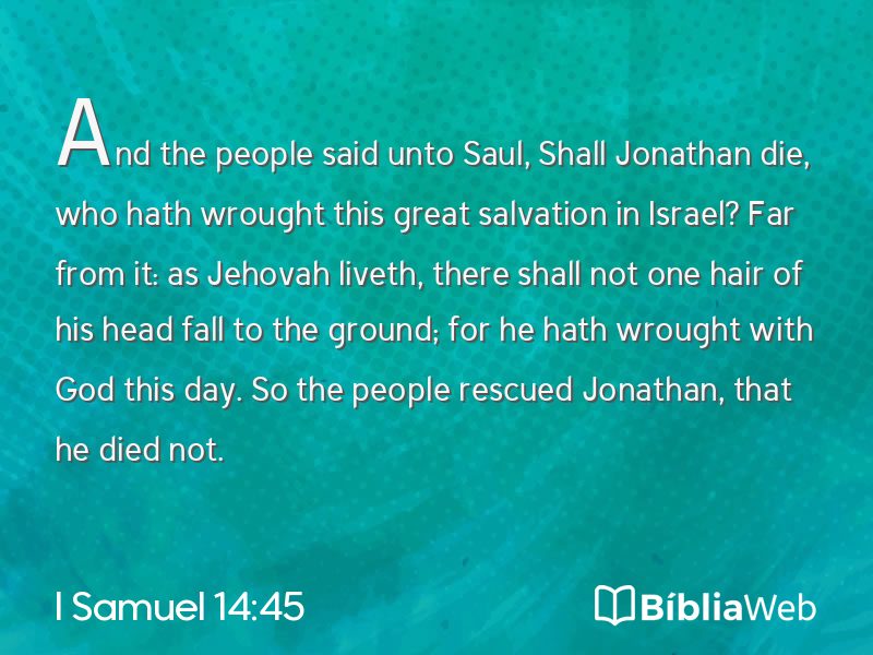I Samuel 14:45 em imagem para compartilhar