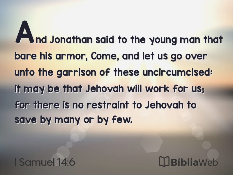 I Samuel 14:6 em imagem para compartilhar