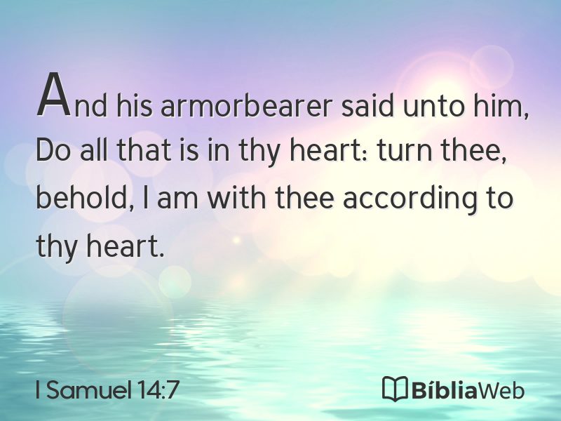 I Samuel 14:7 em imagem para compartilhar