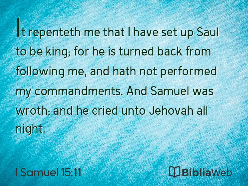 I Samuel 15:11 em imagem para compartilhar