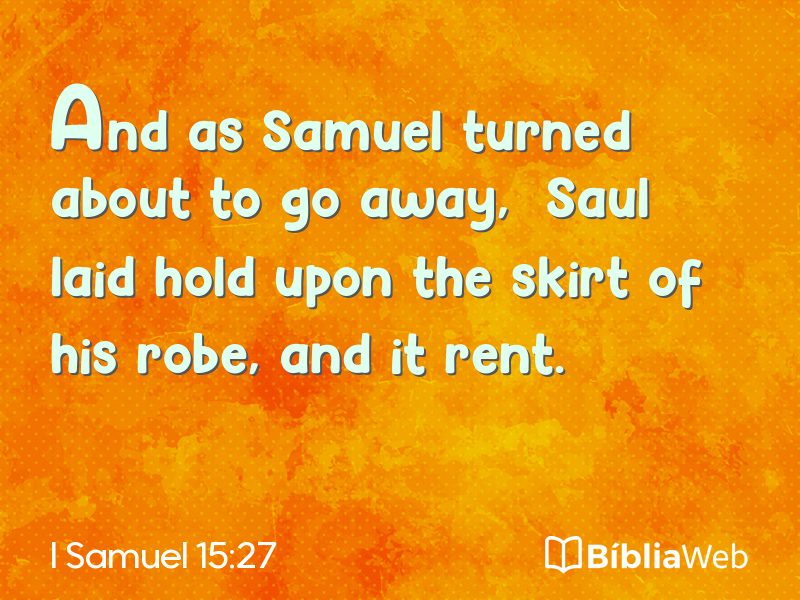I Samuel 15:27 em imagem para compartilhar