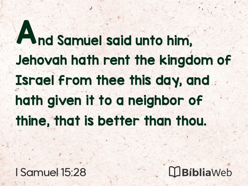 I Samuel 15:28 em imagem para compartilhar