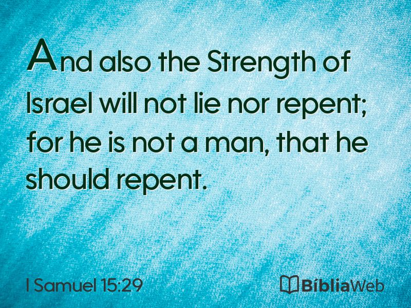 I Samuel 15:29 em imagem para compartilhar