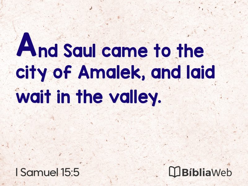 I Samuel 15:5 em imagem para compartilhar