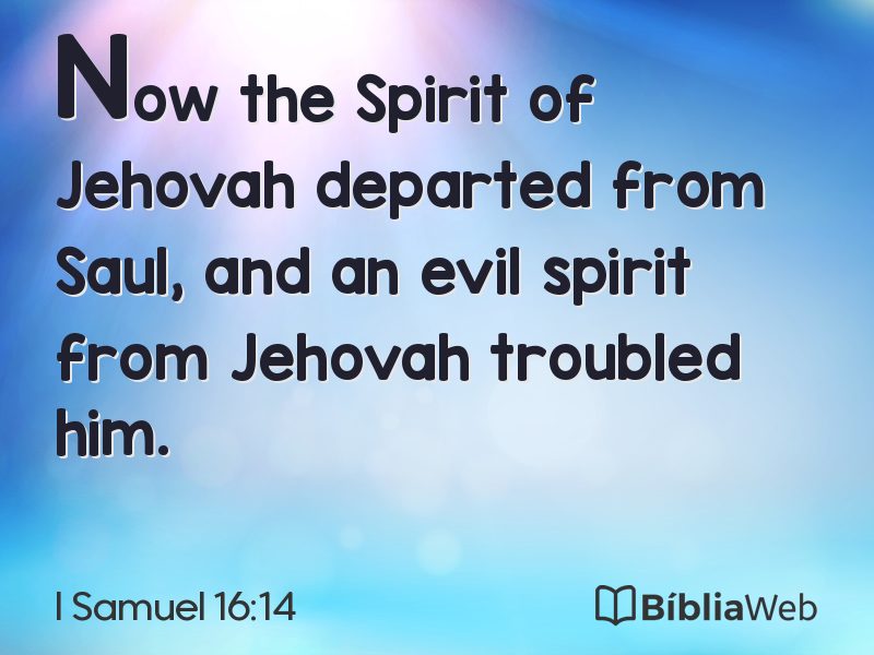 I Samuel 16:14 em imagem para compartilhar