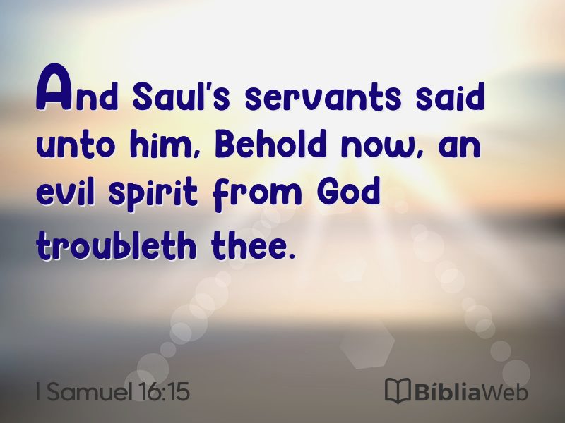 I Samuel 16:15 em imagem para compartilhar