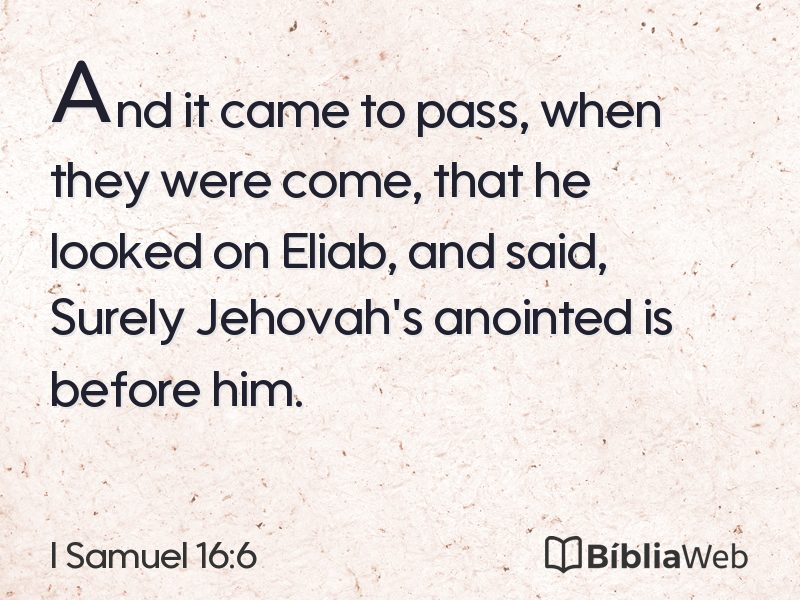 I Samuel 16:6 em imagem para compartilhar
