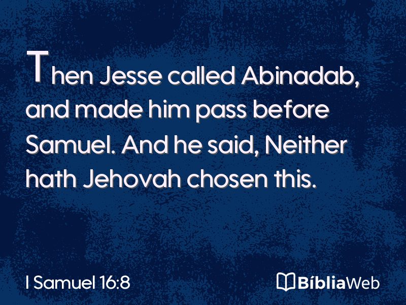 I Samuel 16:8 em imagem para compartilhar