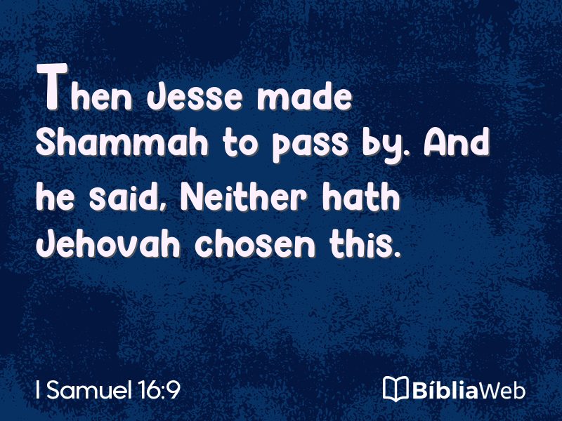 I Samuel 16:9 em imagem para compartilhar