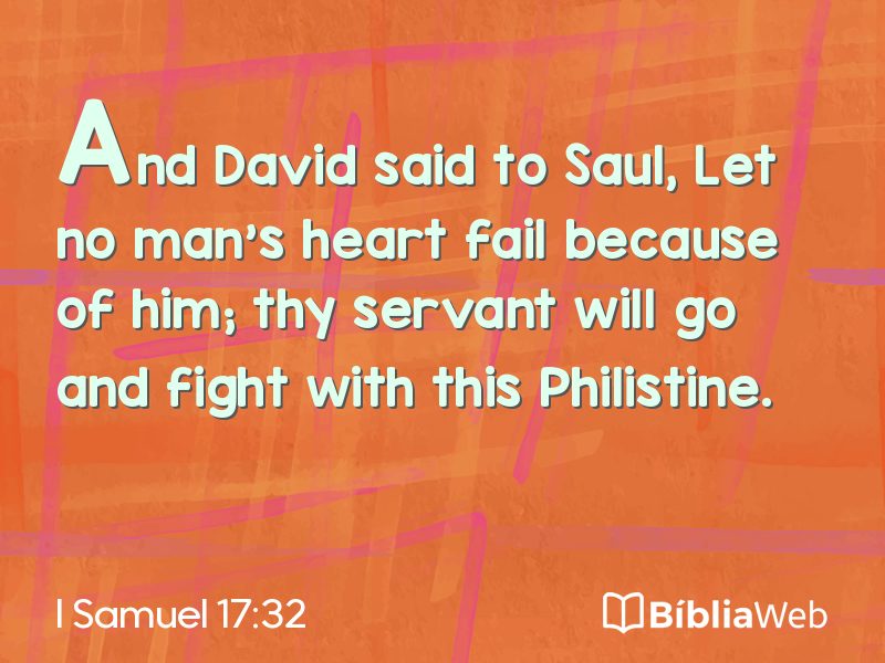 I Samuel 17:32 em imagem para compartilhar