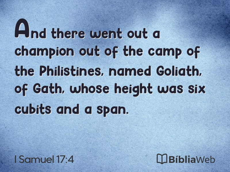 I Samuel 17:4 em imagem para compartilhar